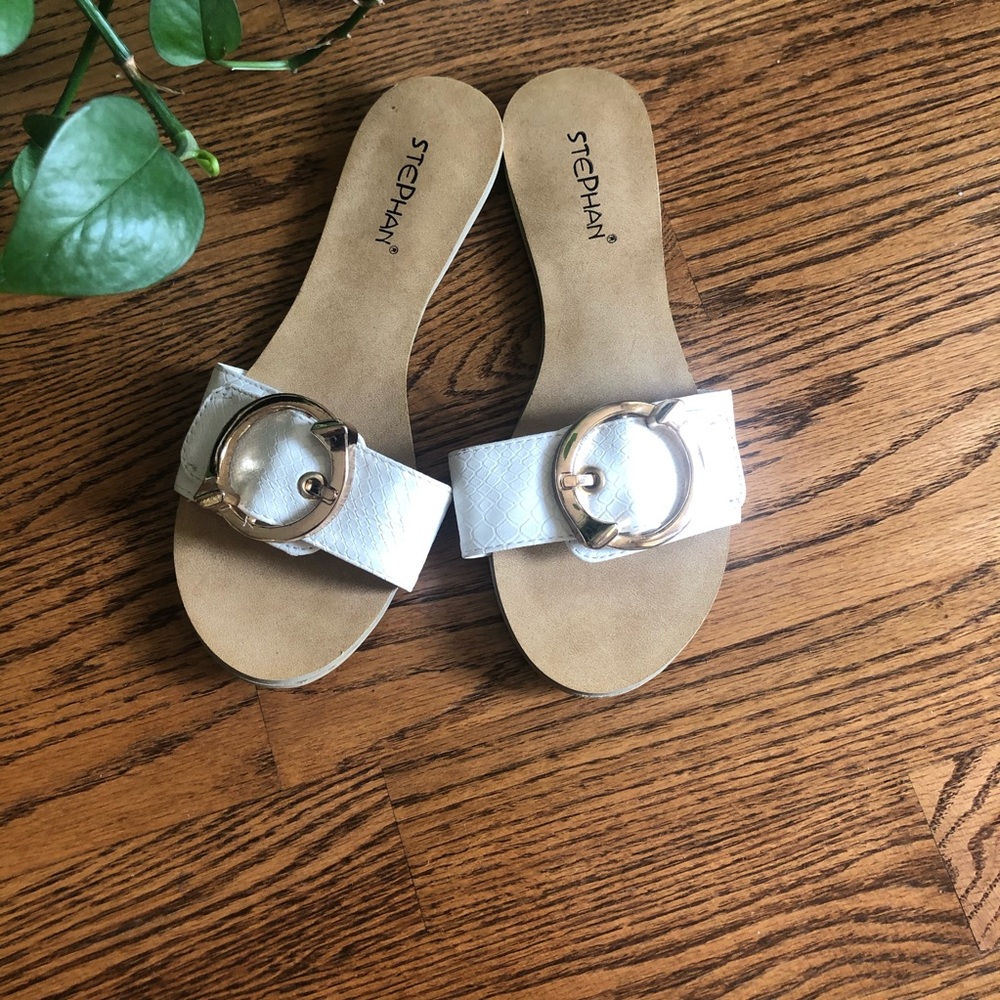 Stephan white sandals sizes 37